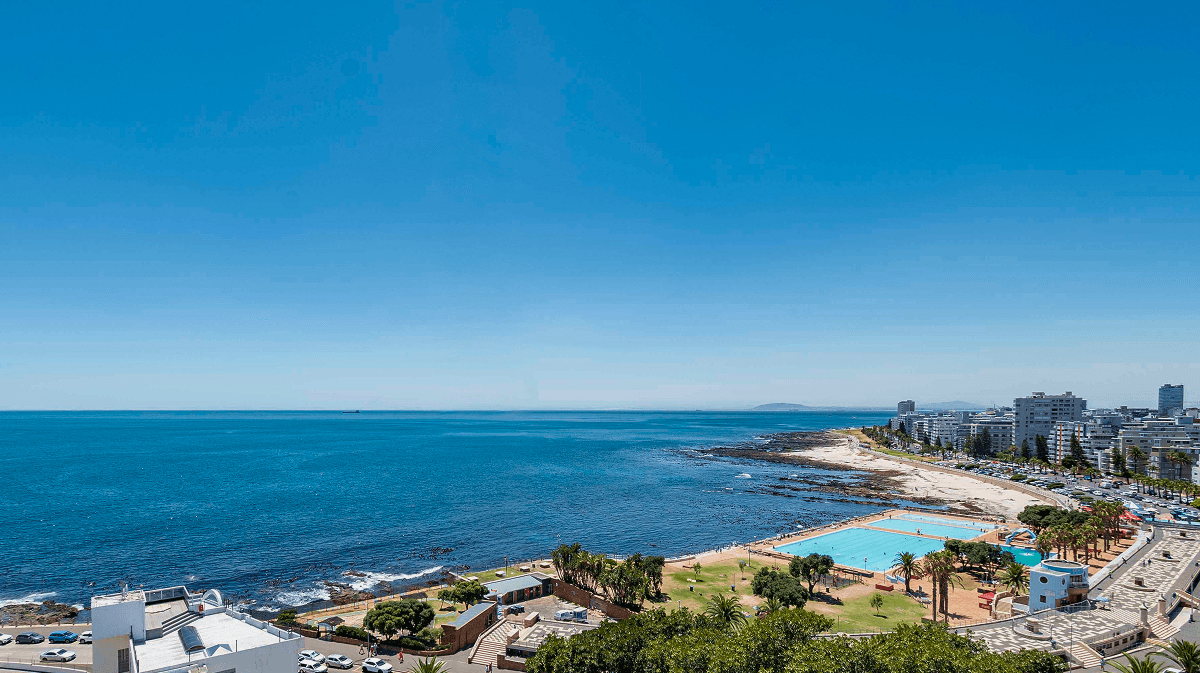 Sea Point coastline and promenade near Horizon Aparthotel